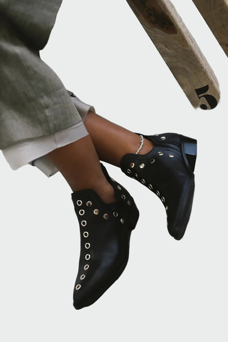 Magdaléna Vječno Elegantni Kožni Cipele s Koncem