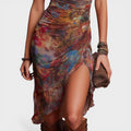 Leona | Boho midi haljina