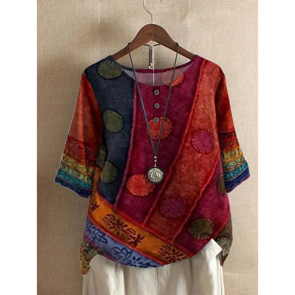 Valerie - Šareni boho-top