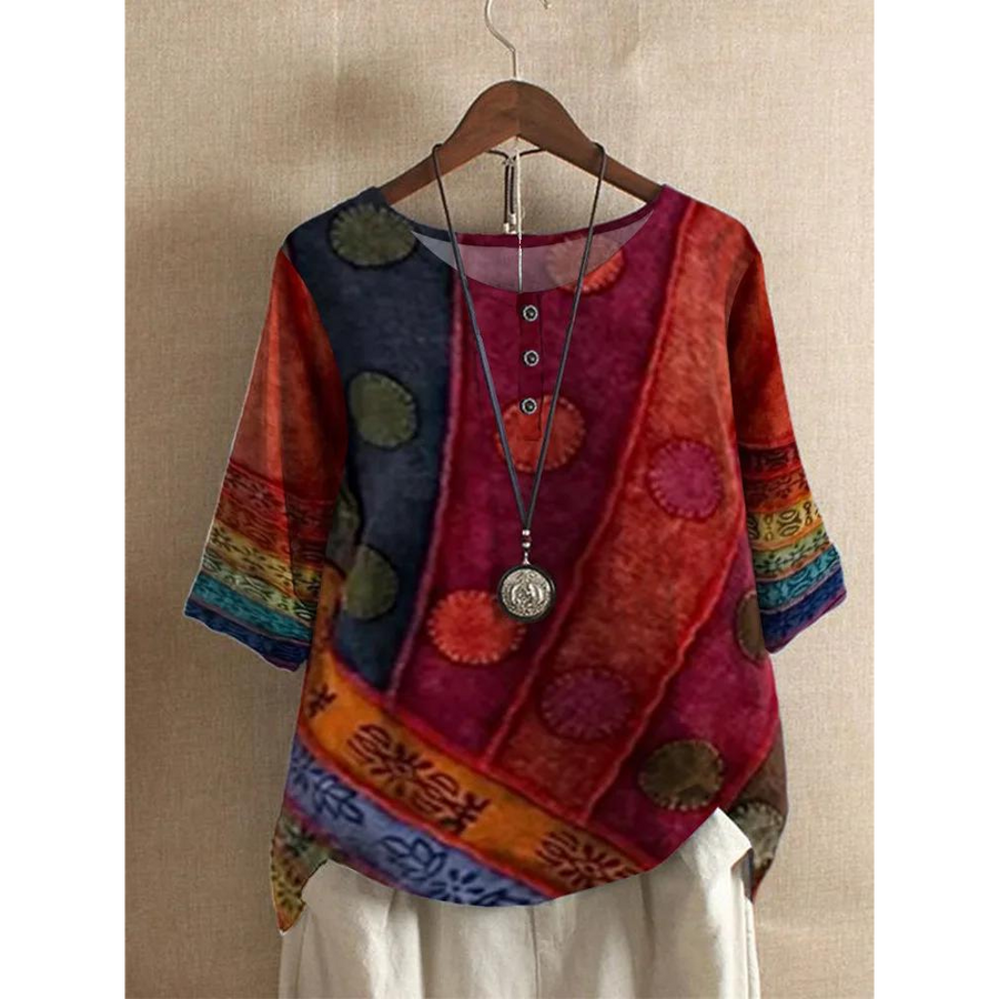 Valerie - Šareni boho-top