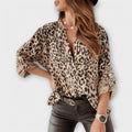 Modna bluza s leopard uzorkom