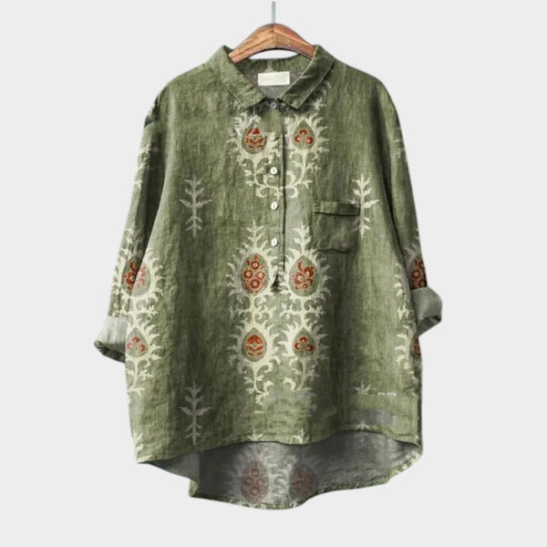 Lovina | Premium bluza s čipkastim zaključkom