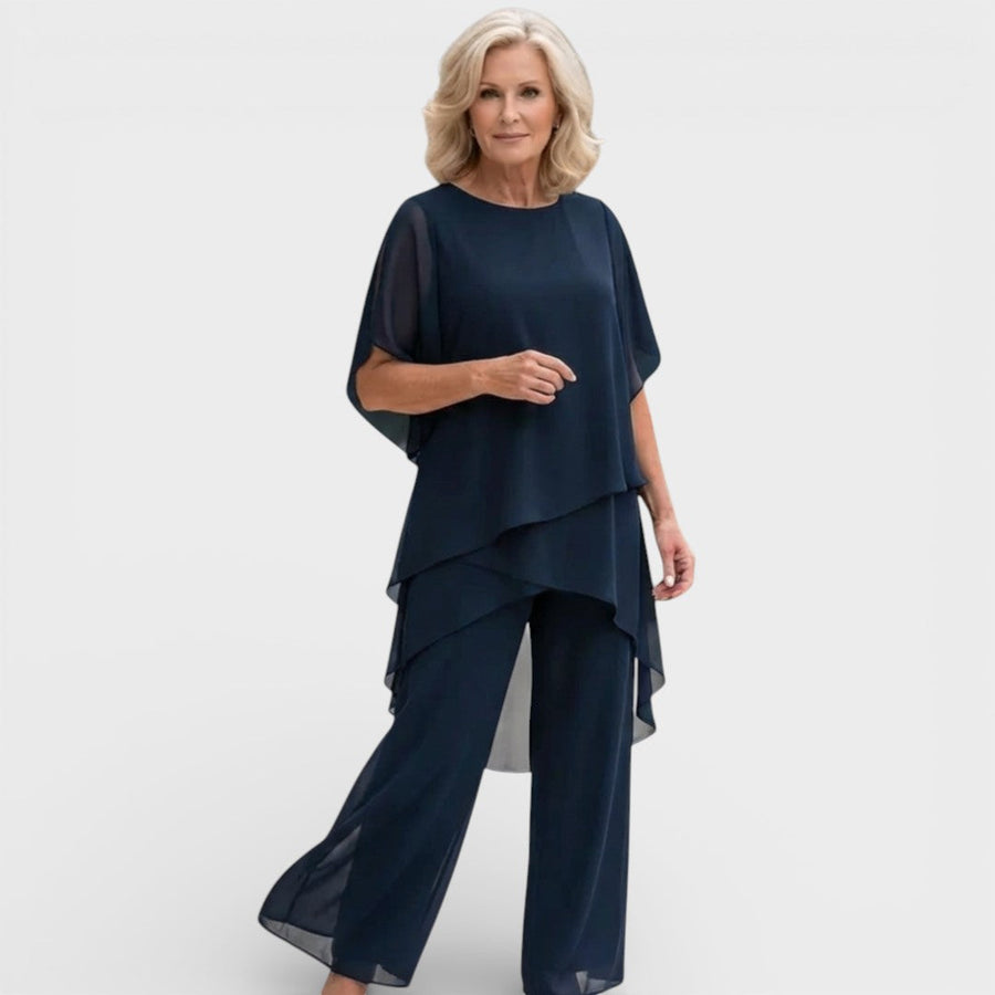 Renata | Elegantni komplet s palazzo hlačama
