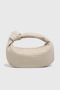 Lila Srednja Torba Woven s Detaljem Čvora