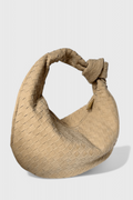 Lila Srednja Torba Woven s Detaljem Čvora