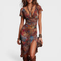 Leona | Boho midi haljina