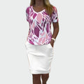 Set Top s Uzorkom i Elegantnom Suknjom